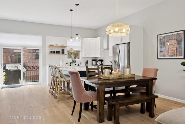 843 W College Pkwy, Chicago, IL 60608 - dining room with light wood-type flooring and recessed lighting