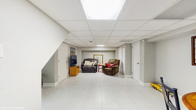 1502 S Fernandez Ave, Arlington Heights, IL 60005 - sitting room featuring a paneled ceiling and baseboards