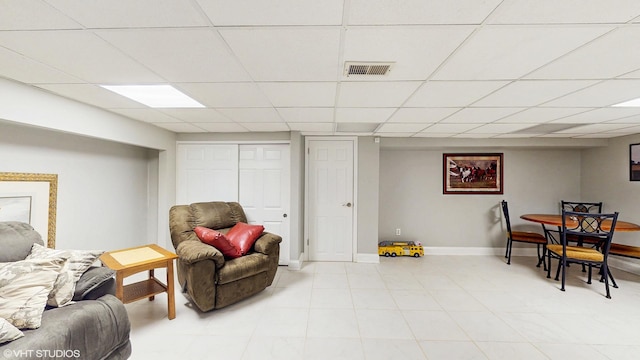 1502 S Fernandez Ave, Arlington Heights, IL 60005 - living area featuring a paneled ceiling