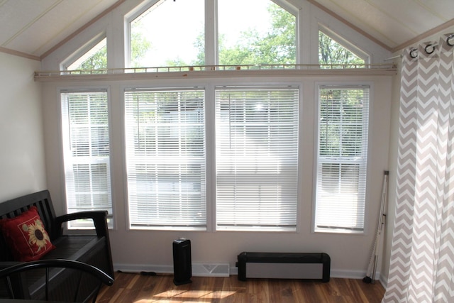 183 Fossil Cove Ct, Wilmington, IL 60481 - living area with lofted ceiling and wood finished floors