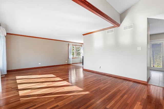 12133 Black Pine Trl, Homer Glen, IL 60491 - spare room with hardwood / wood-style floors and baseboards