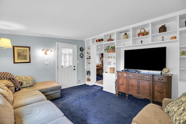 201 E Sherwin Dr, Urbana, IL 61802 - living room with dark carpet