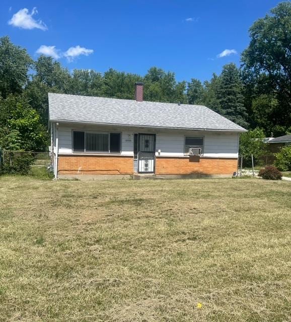 15239 Calitonia Dr, Markham, IL 60428 - single story home featuring brick siding, a chimney, and a front lawn