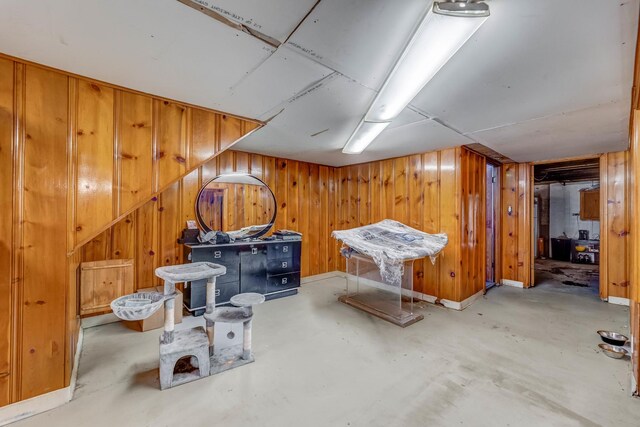 1336 Cuyler Ave, Berwyn, IL 60402 - finished below grade area featuring wood walls