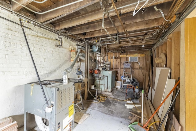 1336 Cuyler Ave, Berwyn, IL 60402 - unfinished basement with a heating unit