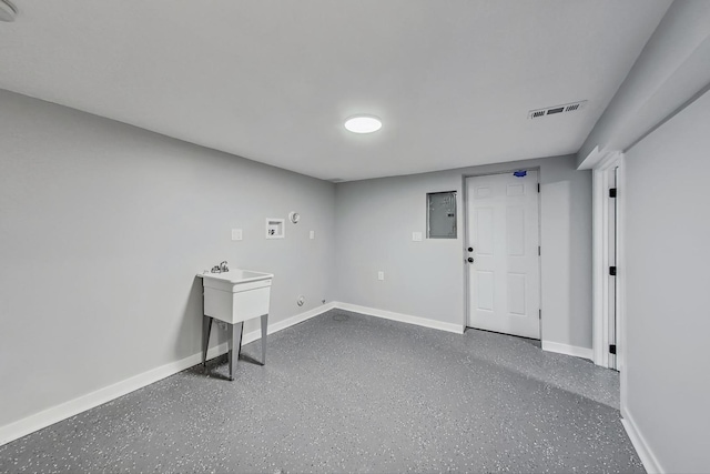 10510 S State St, Chicago, IL 60628 - finished below grade area featuring electric panel and baseboards