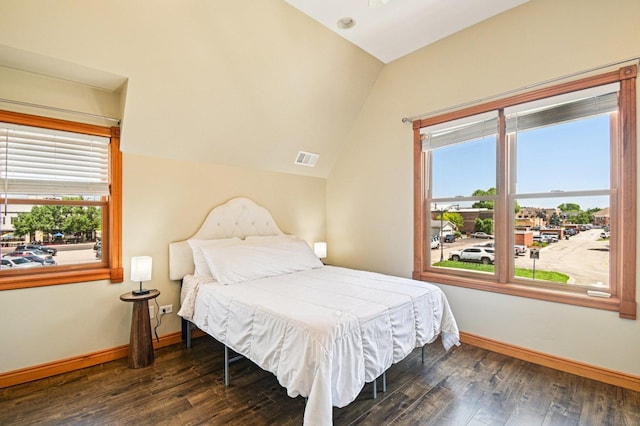 30 S Slusser St, Grayslake, IL 60030 - bedroom featuring wood finished floors and lofted ceiling