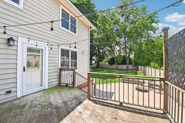 30 S Slusser St, Grayslake, IL 60030 - deck featuring a fenced backyard