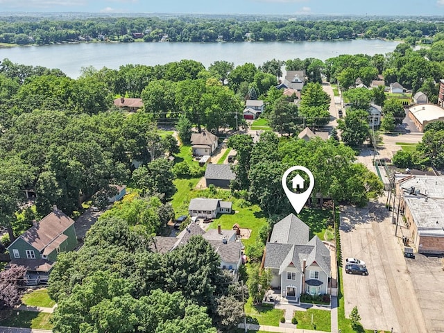 30 S Slusser St, Grayslake, IL 60030 - aerial view of residential area featuring a large body of water