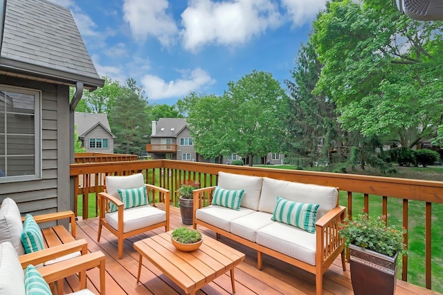 924 Millcreek Cir, Elgin, IL 60123 - wooden deck with an outdoor hangout area