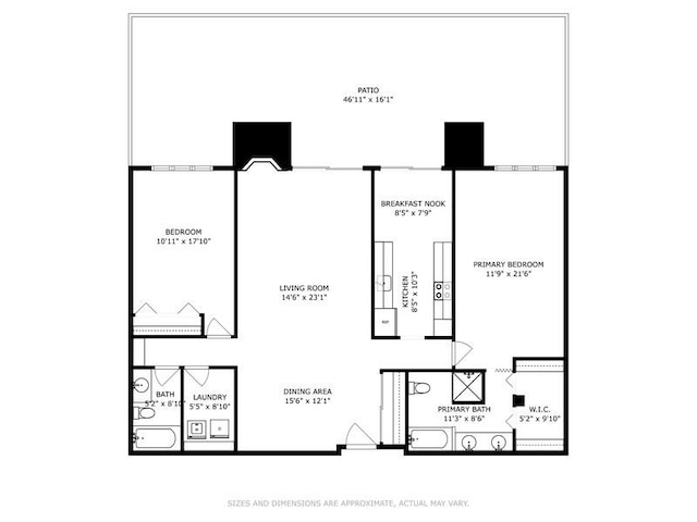 1280 Rudolph Rd Unit 1K, Northbrook, IL 60062 - view of room layout