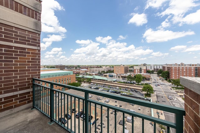 750 Pearson St Unit 904, Des Plaines, IL 60016 - balcony with a view of city