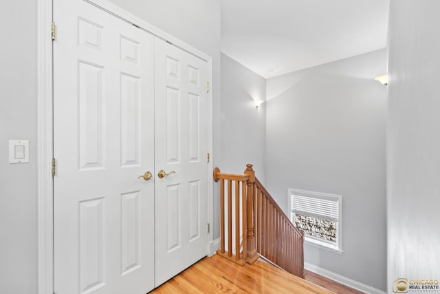 3507 N Reta Ave Unit 4, Chicago, IL 60657 - corridor featuring an upstairs landing and light wood-type flooring