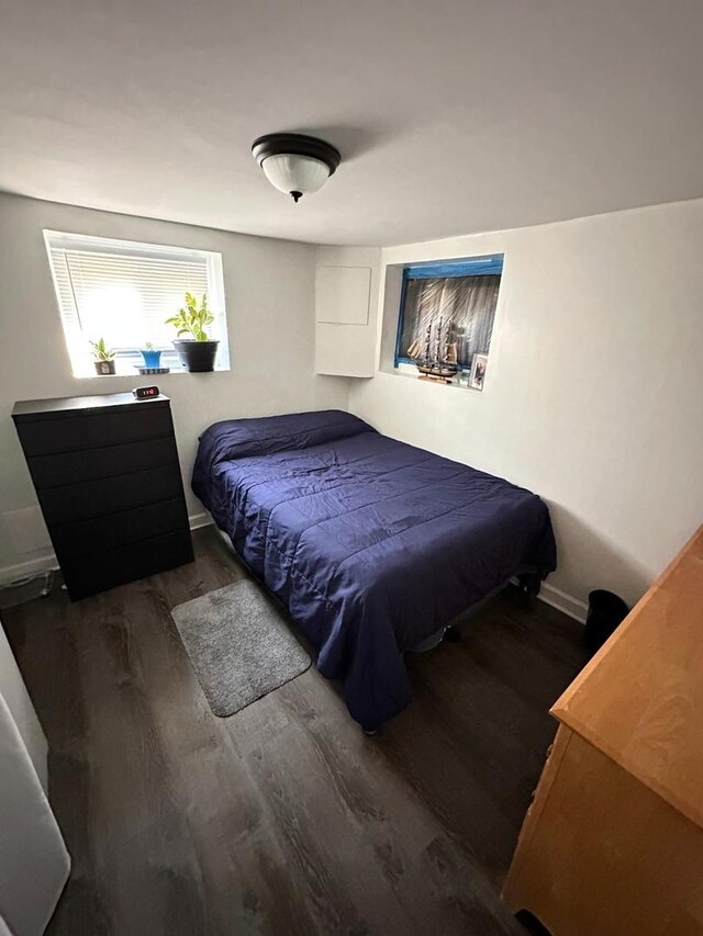 3708 N Oketo Ave, Chicago, IL 60634 - bedroom with wood finished floors and baseboards
