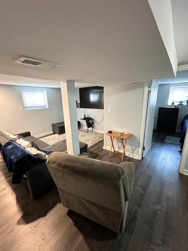 3708 N Oketo Ave, Chicago, IL 60634 - living room featuring wood finished floors and healthy amount of natural light