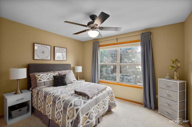 13130 Brooklands Ln, Plainfield, IL 60585 - bedroom with light colored carpet and ceiling fan
