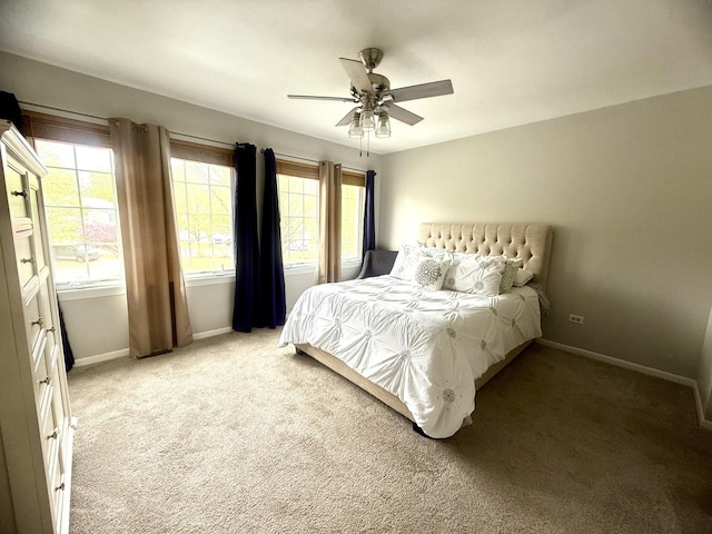 26296 N Green St Unit 5C, Mundelein, IL 60060 - bedroom featuring light carpet and a ceiling fan