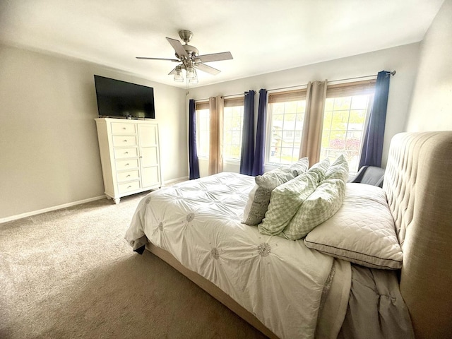26296 N Green St Unit 5C, Mundelein, IL 60060 - carpeted bedroom with multiple windows and ceiling fan