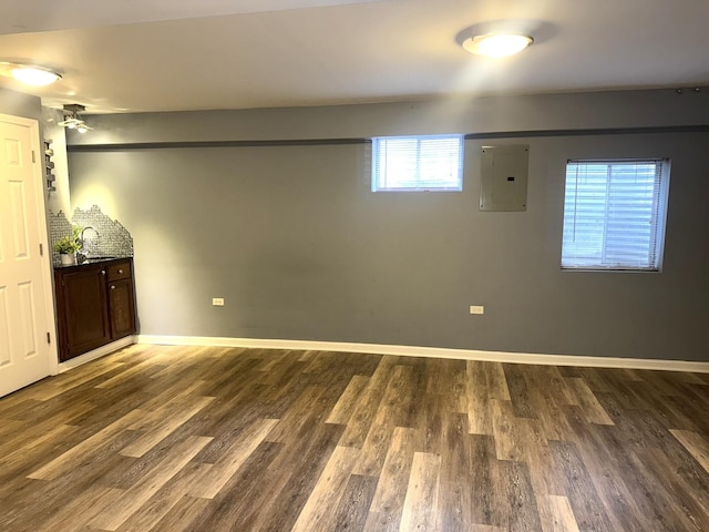 26296 N Green St Unit 5C, Mundelein, IL 60060 - basement featuring electric panel and dark wood finished floors
