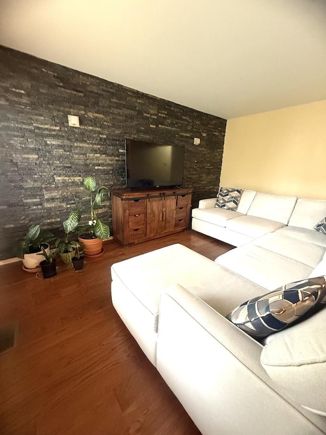 26296 N Green St Unit 5C, Mundelein, IL 60060 - living room with wood finished floors