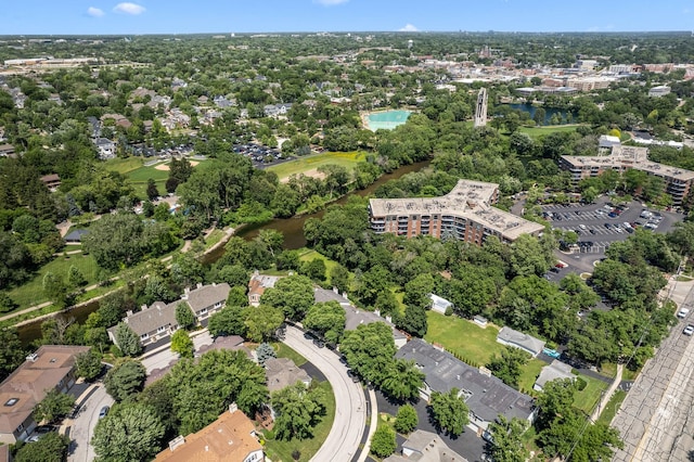 482 River Front Cir, Naperville, IL 60540 - aerial view of property's location featuring a large body of water