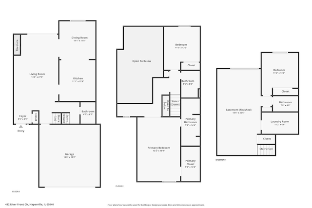 482 River Front Cir, Naperville, IL 60540 - view of home floor plan