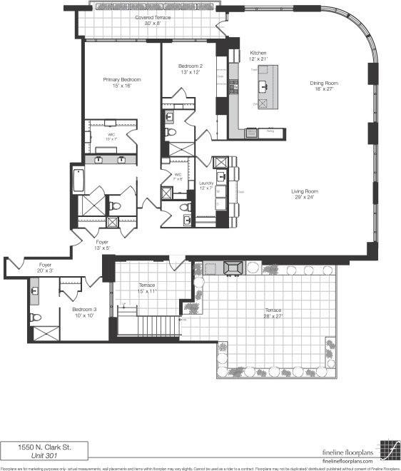 1550 N Clark St Unit 301, Chicago, IL 60610 - photo 39