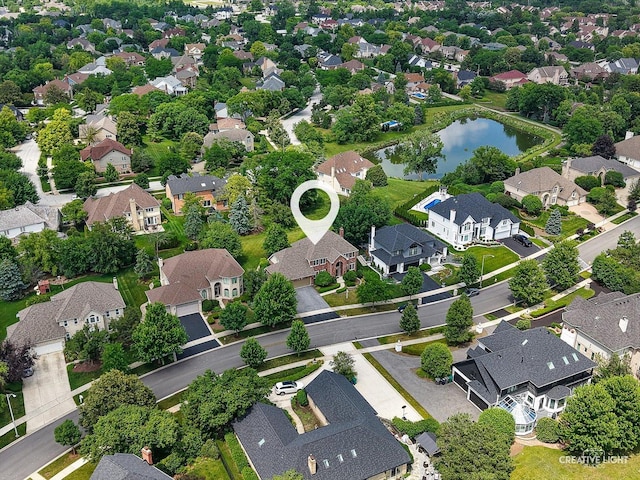 10660 Great Egret Dr, Orland Park, IL 60467 - aerial view of residential area with a large body of water