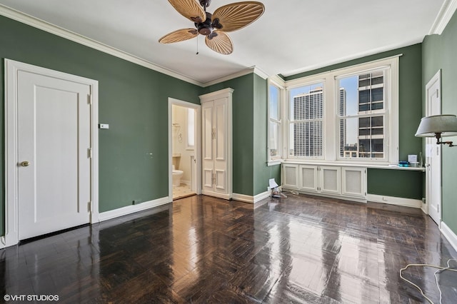 1550 N State Pkwy Unit 801, Chicago, IL 60610 - unfurnished room featuring ornamental molding and ceiling fan