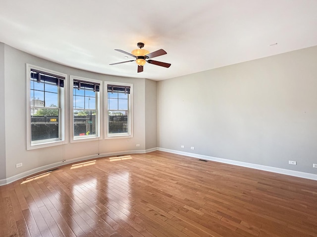 15 Busse Hwy, Park Ridge, IL 60068 - empty room with a ceiling fan and hardwood / wood-style floors