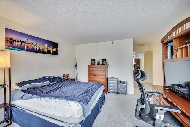 33 W Delaware Pl Unit 13A, Chicago, IL 60610 - carpeted bedroom featuring a textured ceiling and an office area