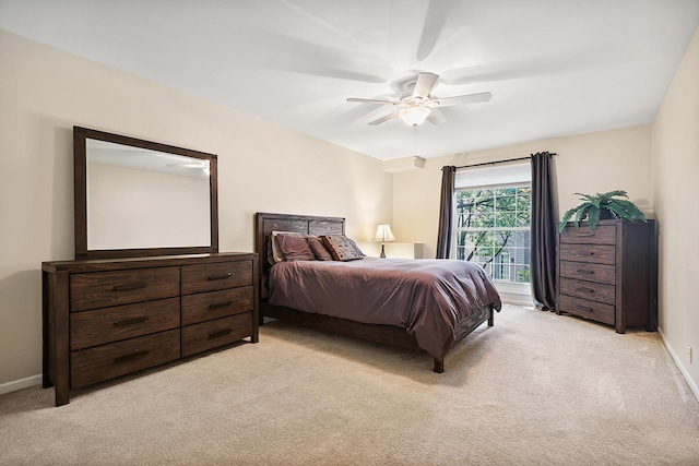 2330 Worthing Dr, Naperville, IL 60565 - bedroom featuring light colored carpet and ceiling fan