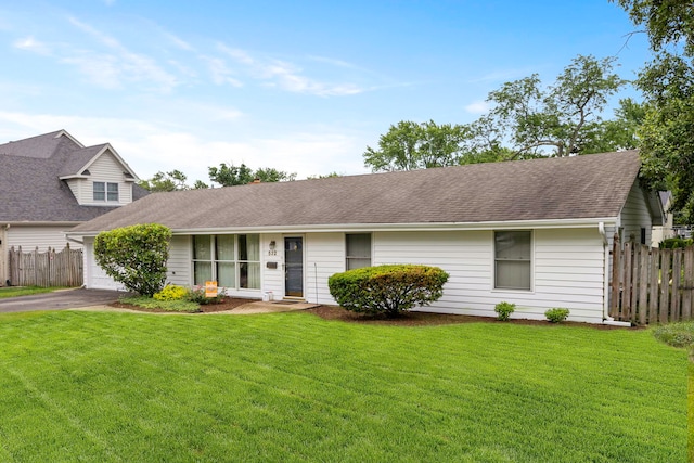 532 E Hawthorne Blvd, Wheaton, IL 60187 - ranch-style home featuring asphalt driveway, an attached garage, and a shingled roof