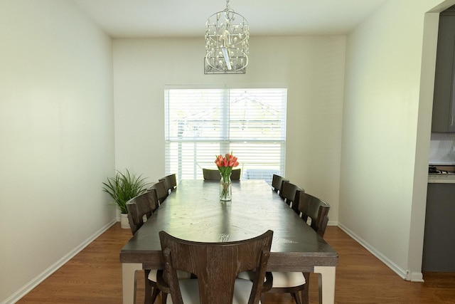 131 Glenbrook Cir, Gilberts, IL 60136 - dining space featuring a chandelier and wood finished floors