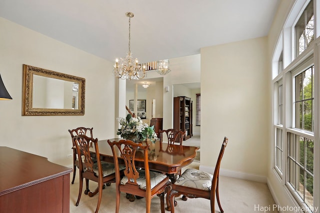 4 Shadow Creek Ct, Lake In The Hills, IL 60156 - dining room with a chandelier and light colored carpet