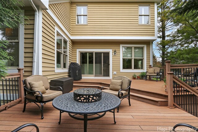 4 Shadow Creek Ct, Lake In The Hills, IL 60156 - deck with a grill and outdoor lounge area