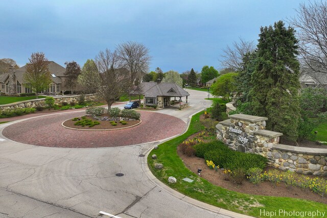 4 Shadow Creek Ct, Lake In The Hills, IL 60156 - view of property's community with curved driveway