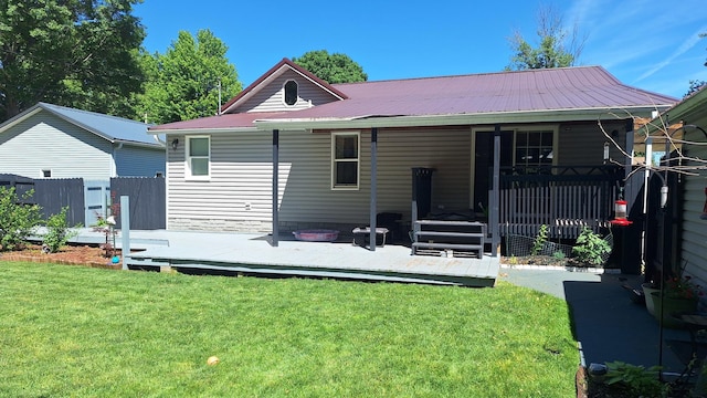 306 N Joy St, Tampico, IL 61283 - back of property with a metal roof