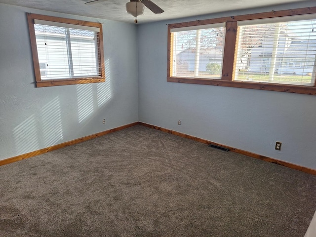 306 N Joy St, Tampico, IL 61283 - unfurnished room featuring carpet and a ceiling fan
