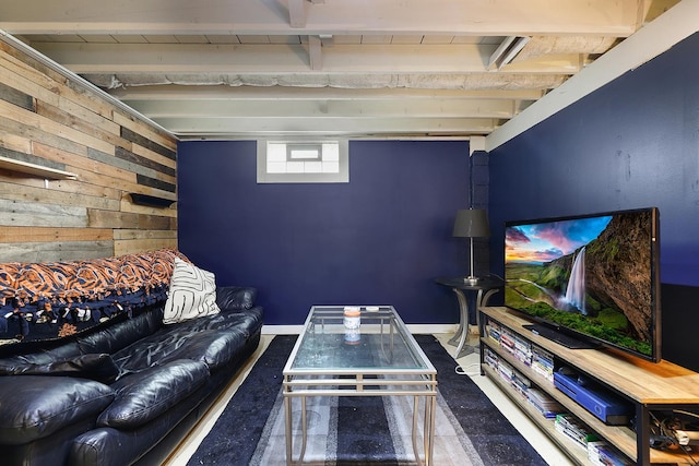 3414 Franklin St, Highland, IN 46322 - living area featuring wooden walls