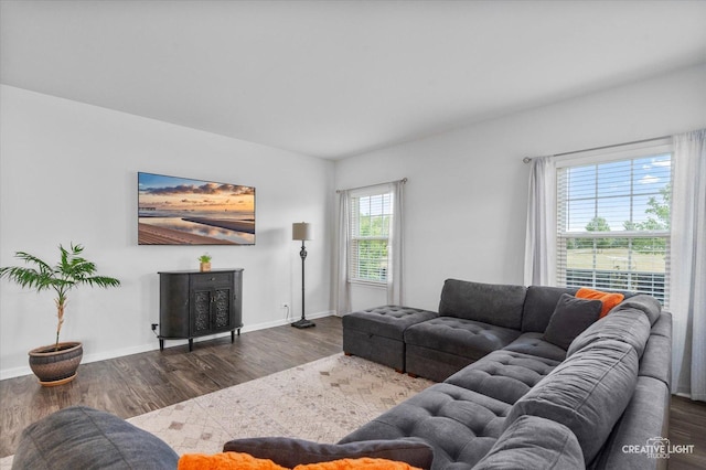 3385 Pecos Cir, Montgomery, IL 60538 - living room with wood finished floors