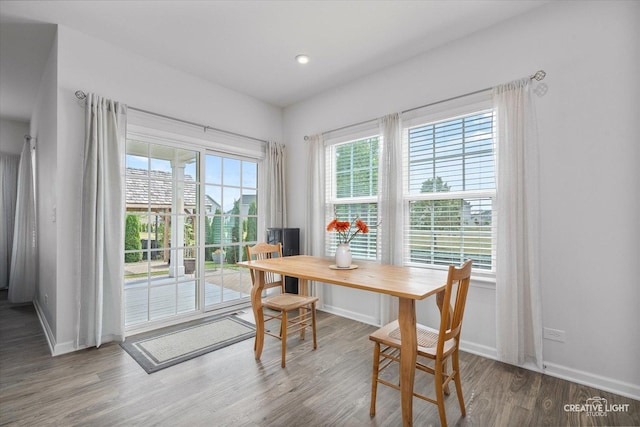3385 Pecos Cir, Montgomery, IL 60538 - dining space featuring baseboards and wood finished floors