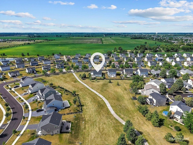 3385 Pecos Cir, Montgomery, IL 60538 - aerial view of property and surrounding area with nearby suburban area and rural landscape