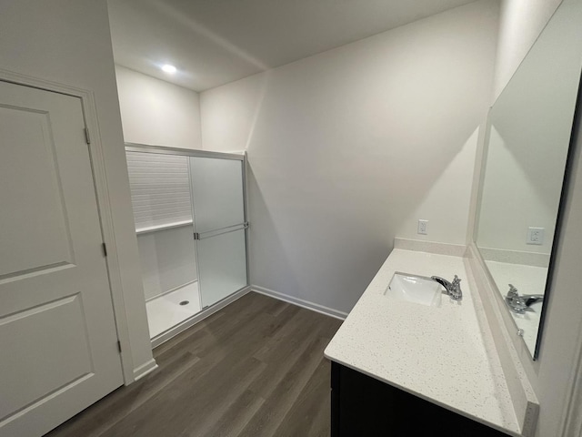 2522 Redwood Trl, Wonder Lake, IL 60097 - bathroom featuring vanity and wood finished floors