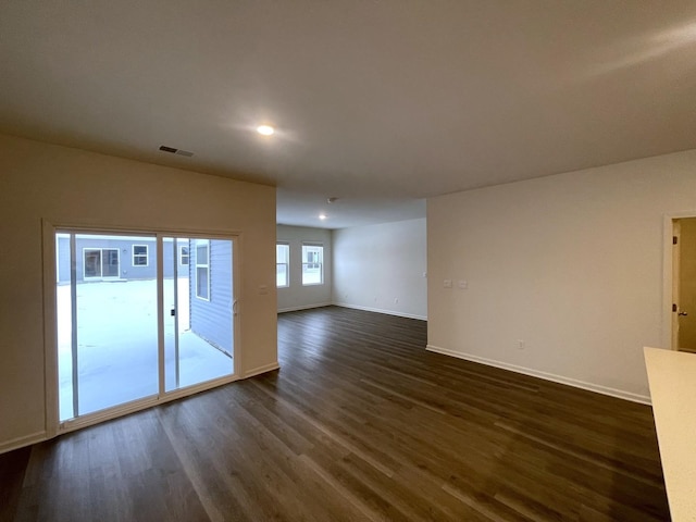 2522 Redwood Trl, Wonder Lake, IL 60097 - spare room featuring dark wood finished floors and recessed lighting