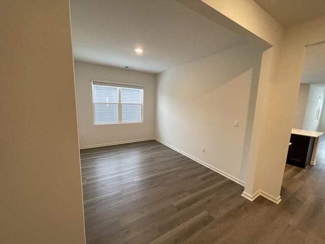 2522 Redwood Trl, Wonder Lake, IL 60097 - empty room with dark wood-style floors