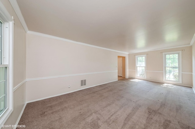 316 Ambleside Dr, Roselle, IL 60172 - carpeted spare room with crown molding