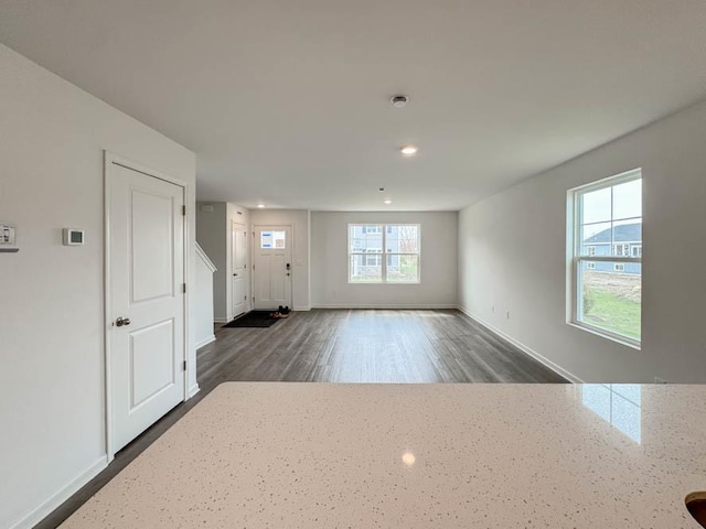 1052 58th Rd Unit 0021, Union Grove, WI 53182 - entryway featuring recessed lighting and dark wood-style floors