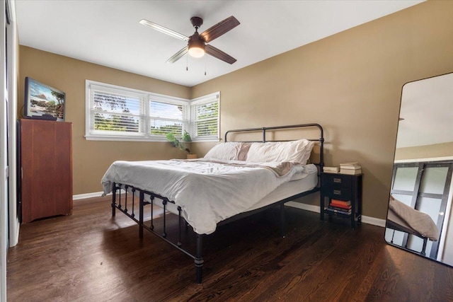 23463 N Meadow Ln, Barrington, IL 60010 - bedroom featuring wood finished floors and a ceiling fan
