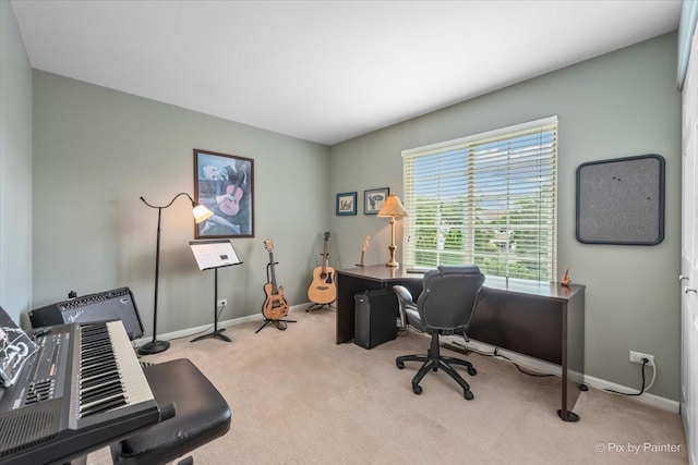 2636 Bainbridge Blvd, West Chicago, IL 60185 - carpeted home office featuring baseboards